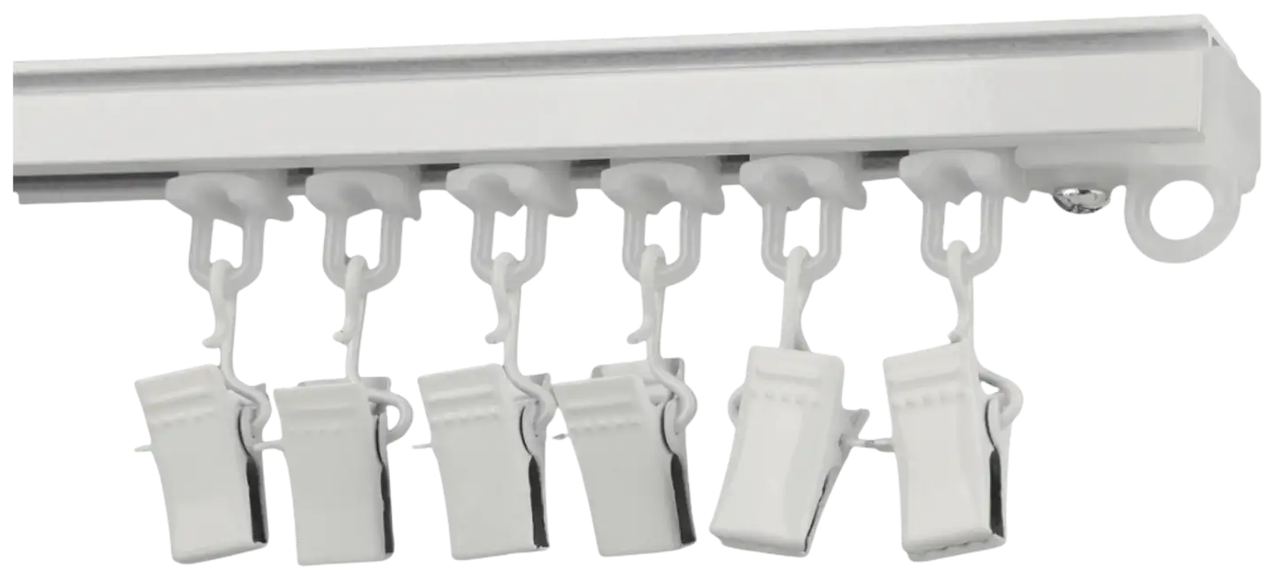 Ihanin U-verhokiskon liu'ut nipistimellä valkoinen 20kpl - 2