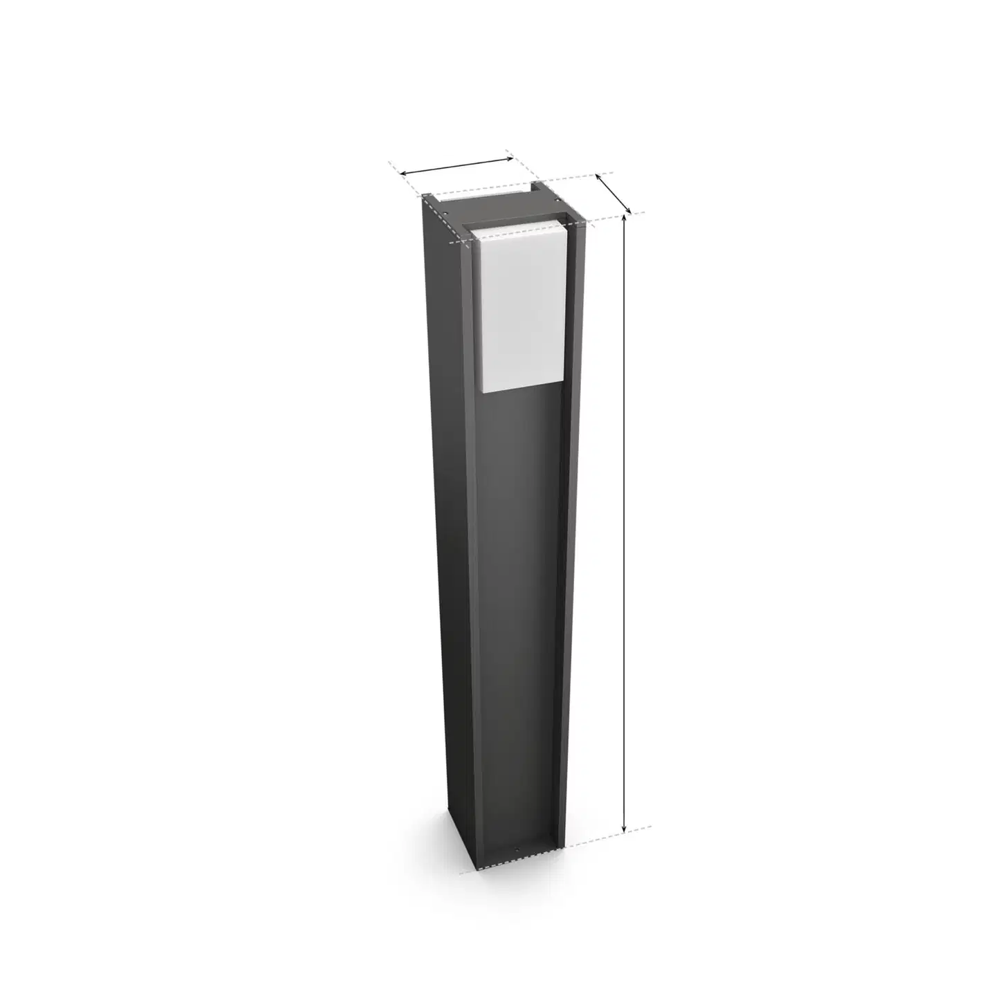 Philips Hue Turaco -pylväsvalaisin 8.1W 1000-20000K 1100LM anthracite säädettävä lämpimästä viileään - 2