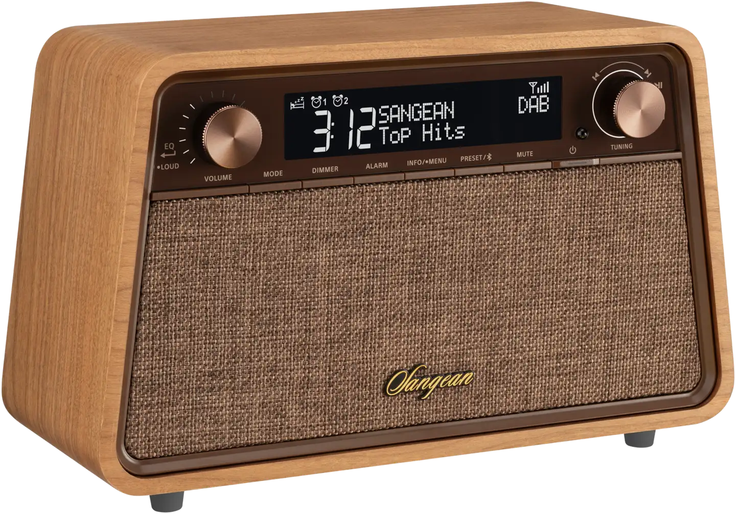 Sangean pöytäradio Bluetooth yhteydellä WR-201D, kirsikka - 3