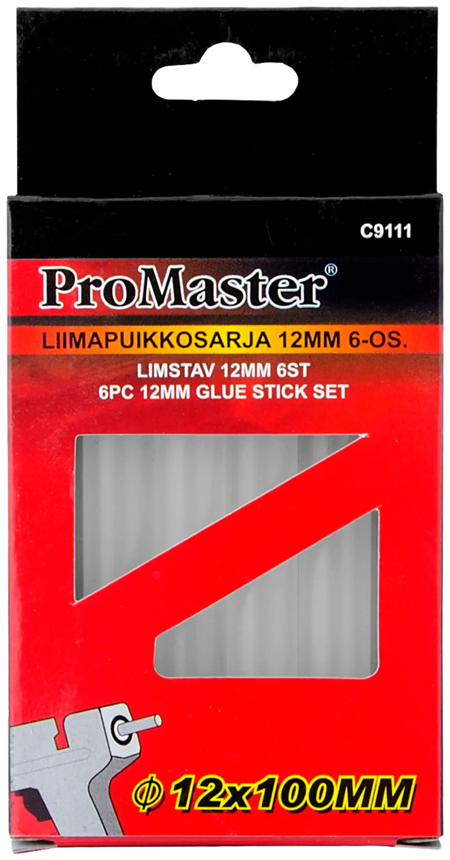 Pro Master liimapuikkosarja 12mm 6-os