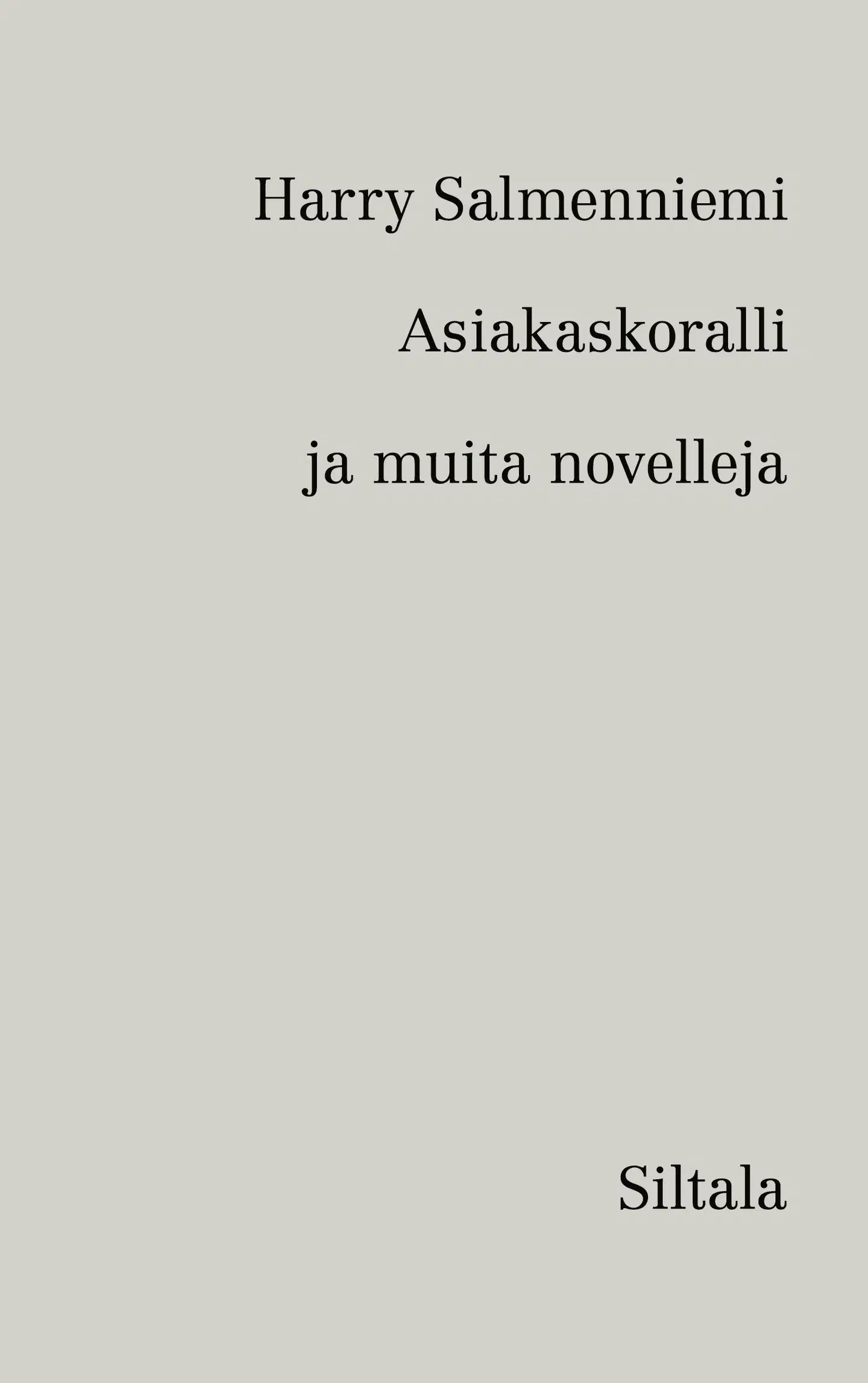Salmenniemi, Asiakaskoralli ja muita novelleja