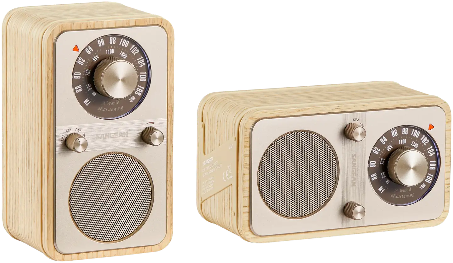 Sangean WR-9 Bluetooth pöytäradio, vaalea tammi - 6
