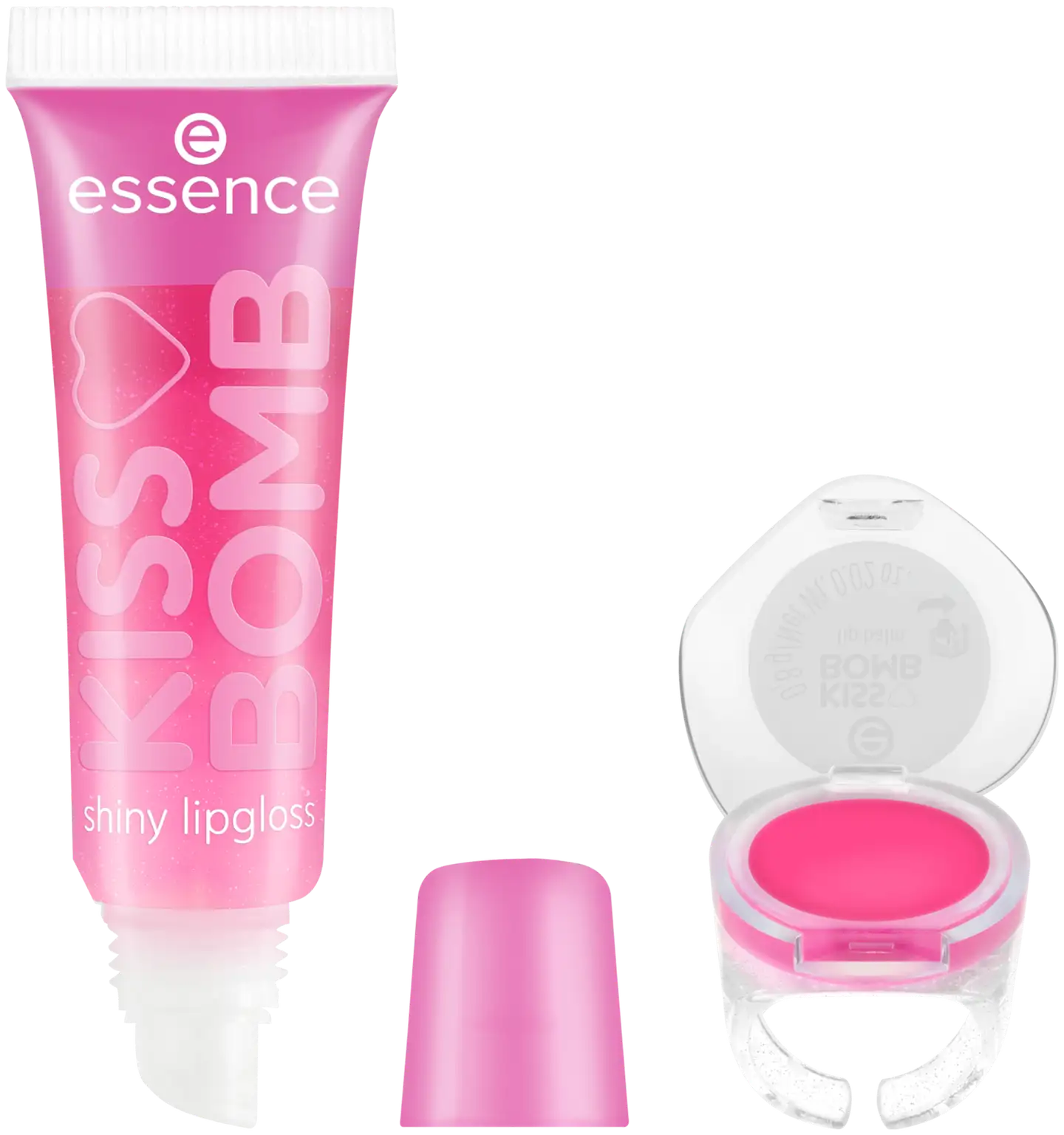 essence KISS BOMB shiny lipgloss & lip balm 01 Strawberry Sweetie 10.8 ml - 2