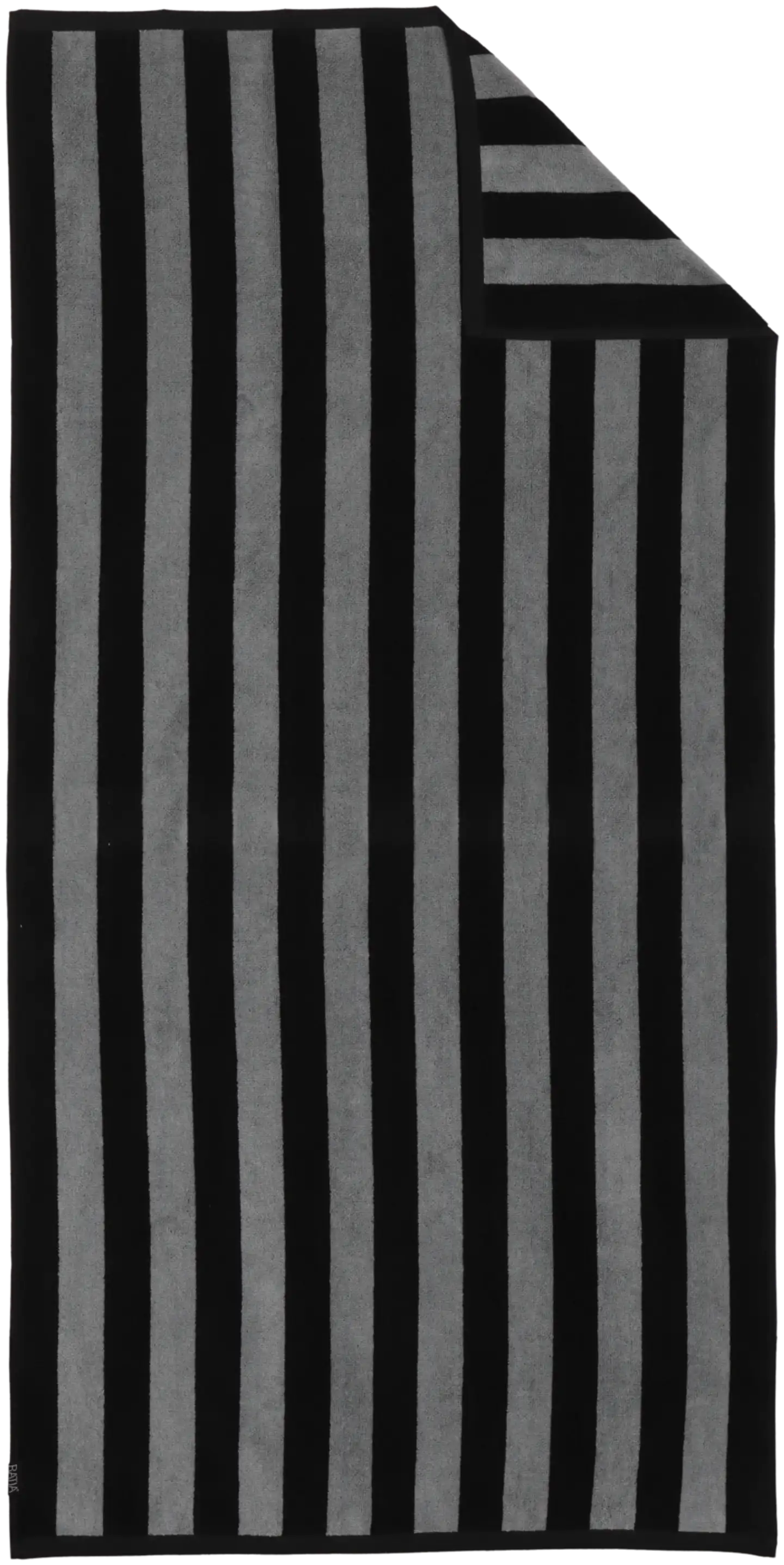 Ratia kylpypyyhe Raita 40x40mm 70x140 cm musta/harmaa - 1