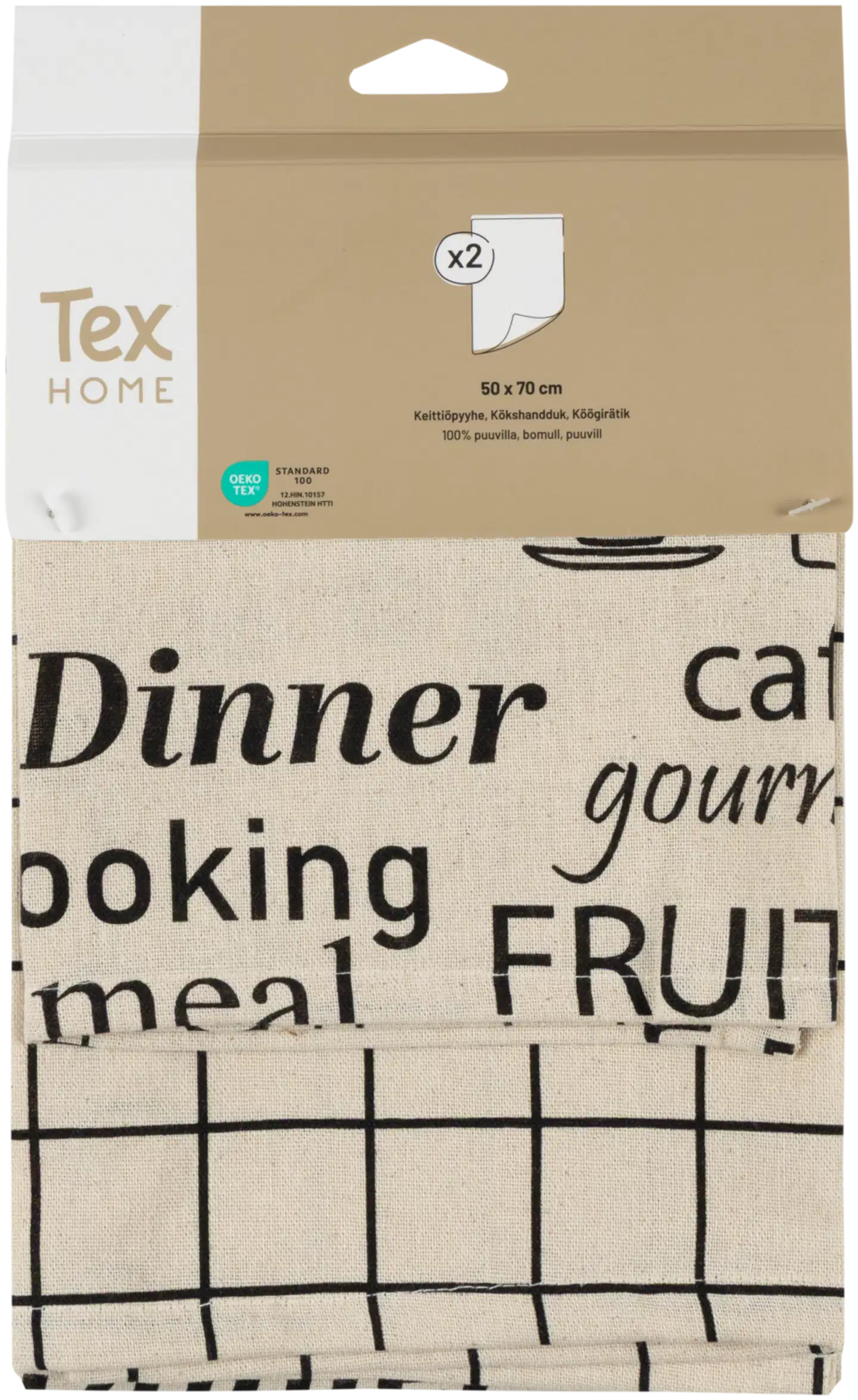 Tex Home keittiöpyyhe Kitchen 2 kpl