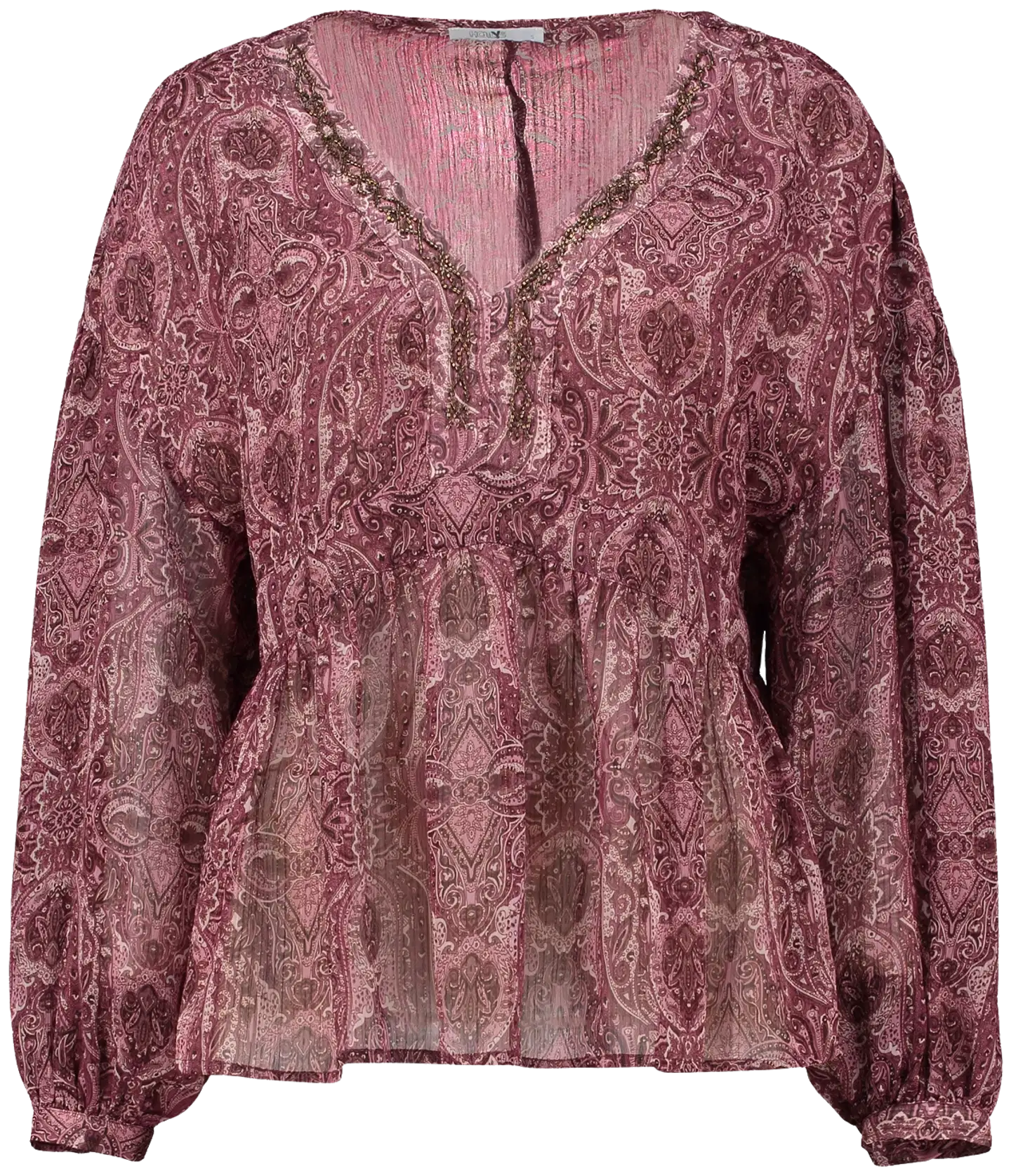 Hailys naisten paita Ch44iara - 8761 dark cherry paisley - 1