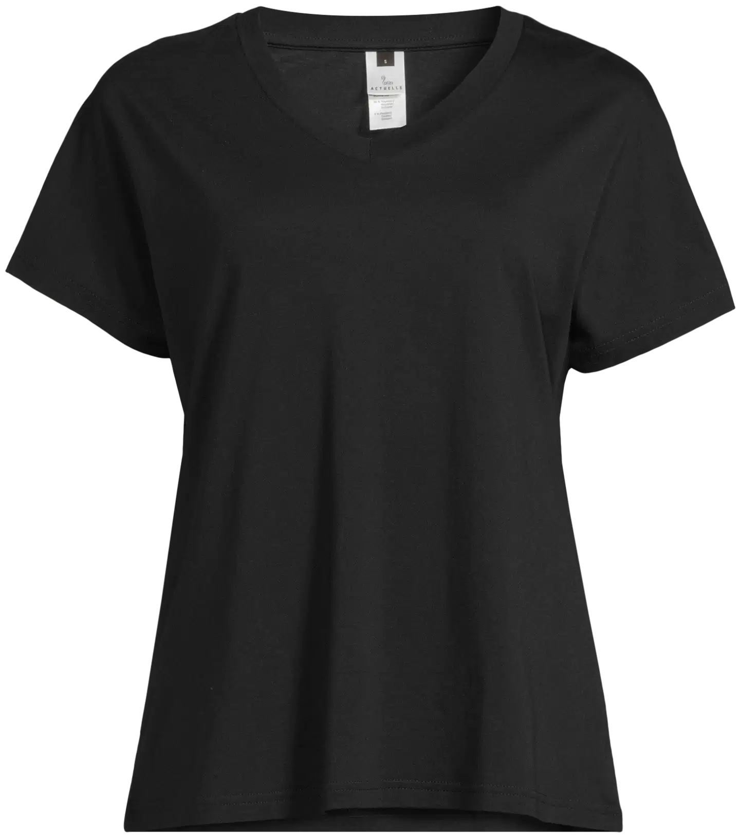 Actuelle naisten shortsipyjama 212A382625 - Black/AOP - 4