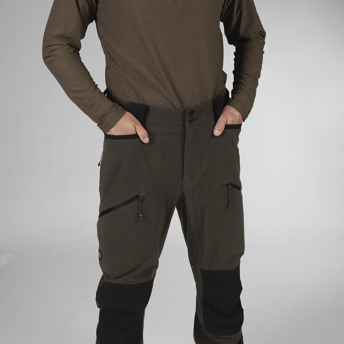 Alaska 1795 miesten metsästyshousut Superior Pro - brown-black - 3