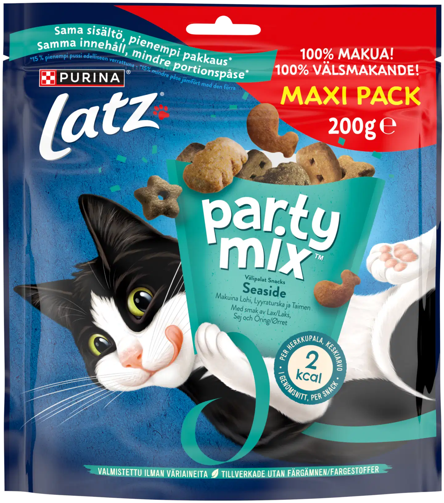 Latz 200g Party Mix snacks Seaside Mix Lohen, Lyyraturskan & Taimenen makuinen