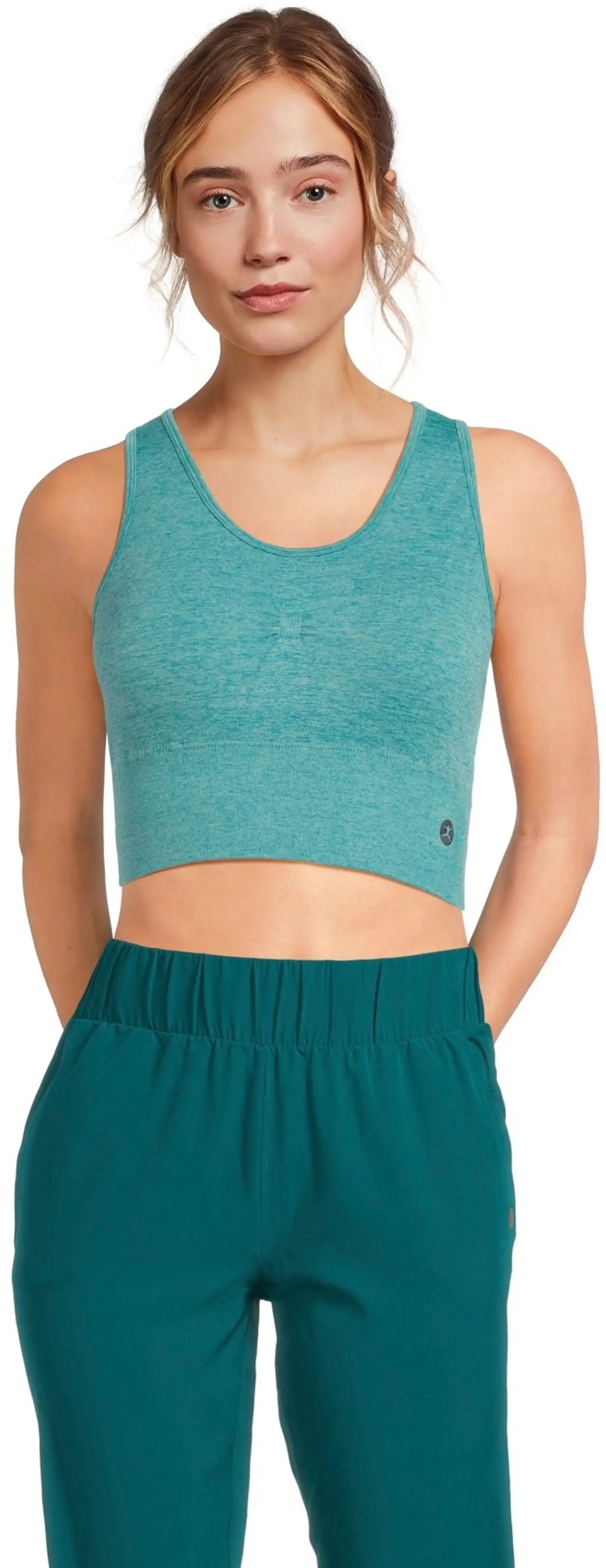 Danskin naisten saumaton liivitoppi DPS2505 - Dusty turquoise - 1