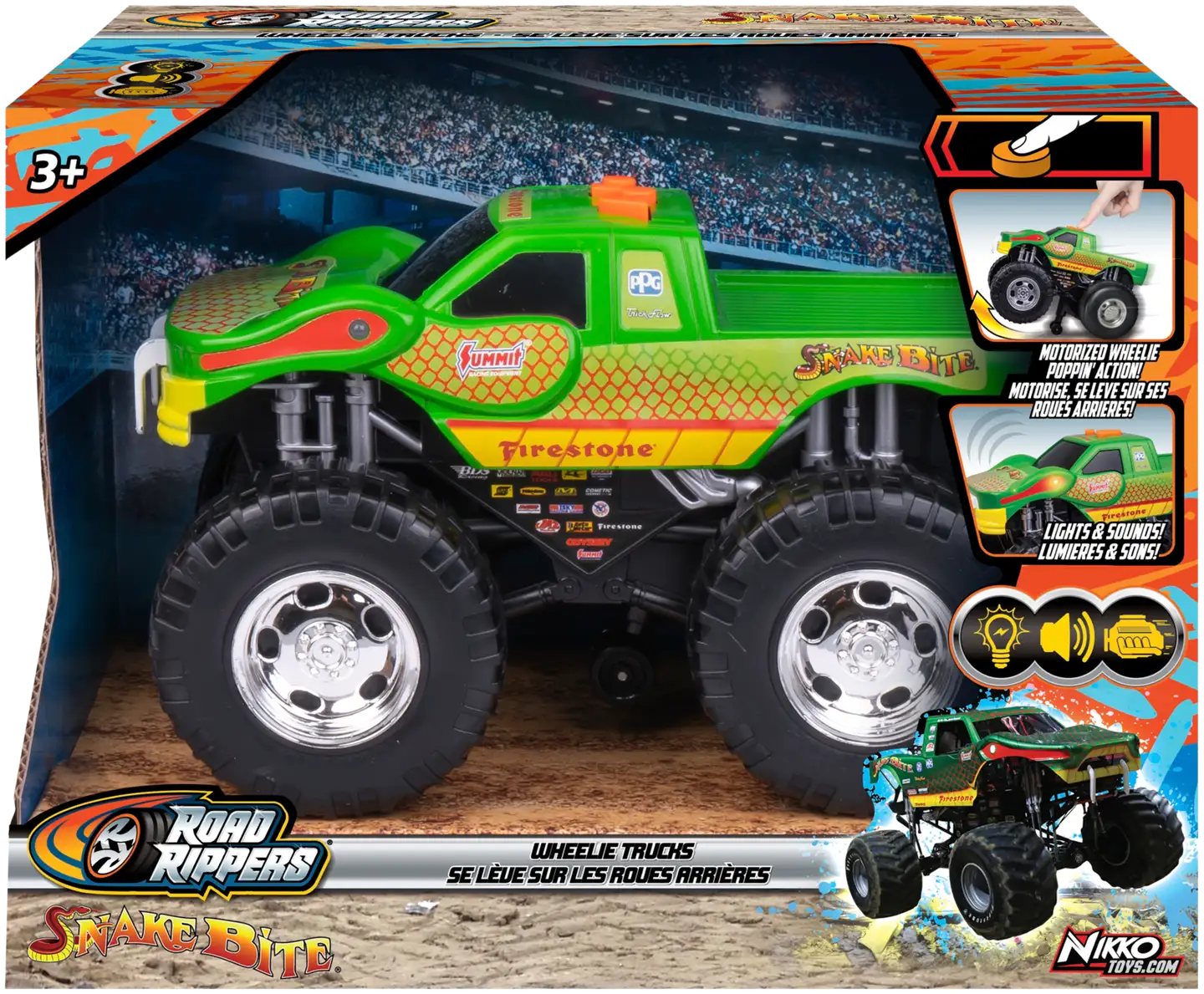 Road Rippers rekka Bigfoot Wheelie trucks assortment - 4