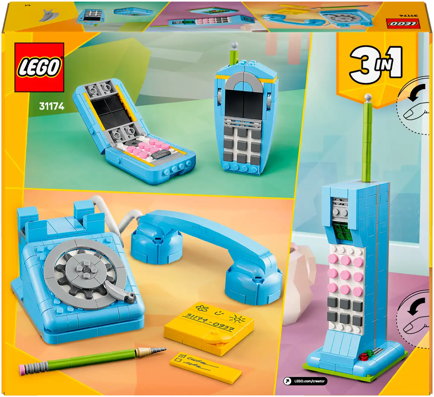 LEGO Creator 31174 Retrotyylinen puhelin - 3