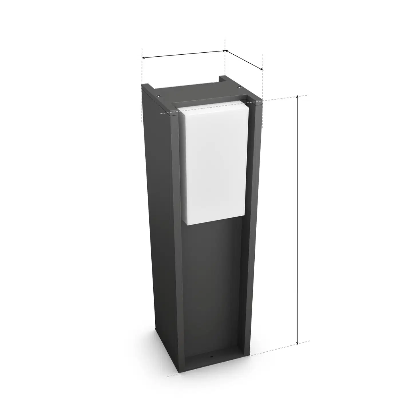 Philips Hue Turaco -pylväsvalaisin 8.1W 1000-20000K 1100LM anthracite säädettävä lämpimästä viileään - 2