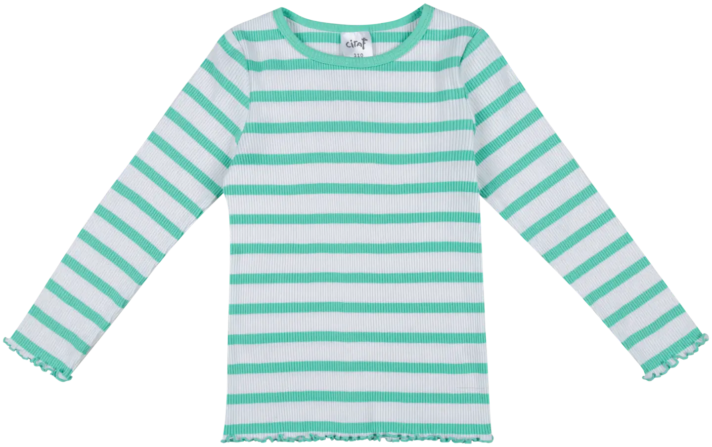 Ciraf lasten rib trikoopaita 25tc260211 - cabbage stripes - 1