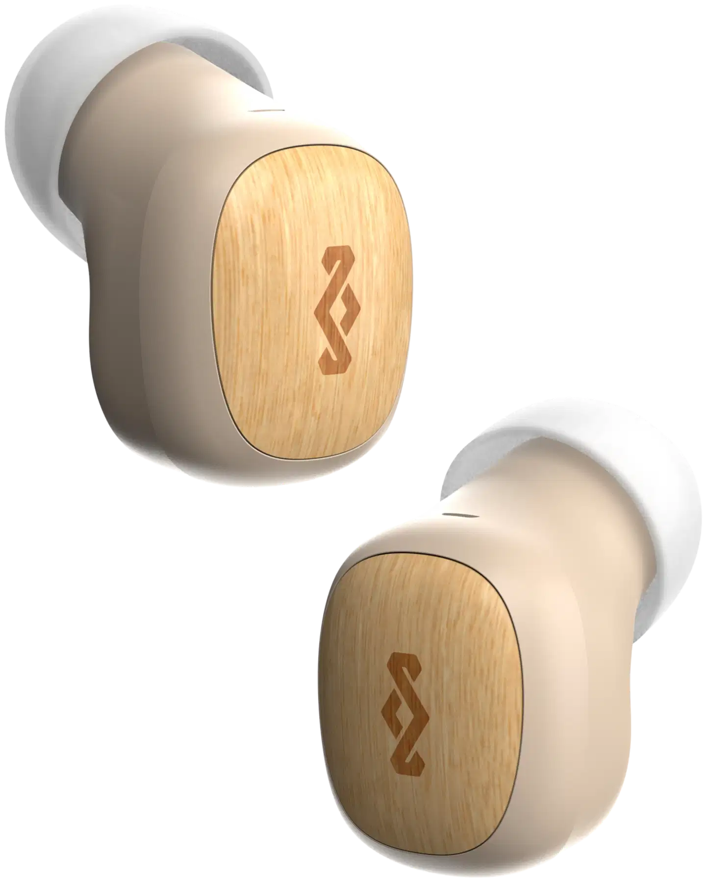House of Marley langattomat nappikuulokkeet Smile Jamaica, beige/puu - 1