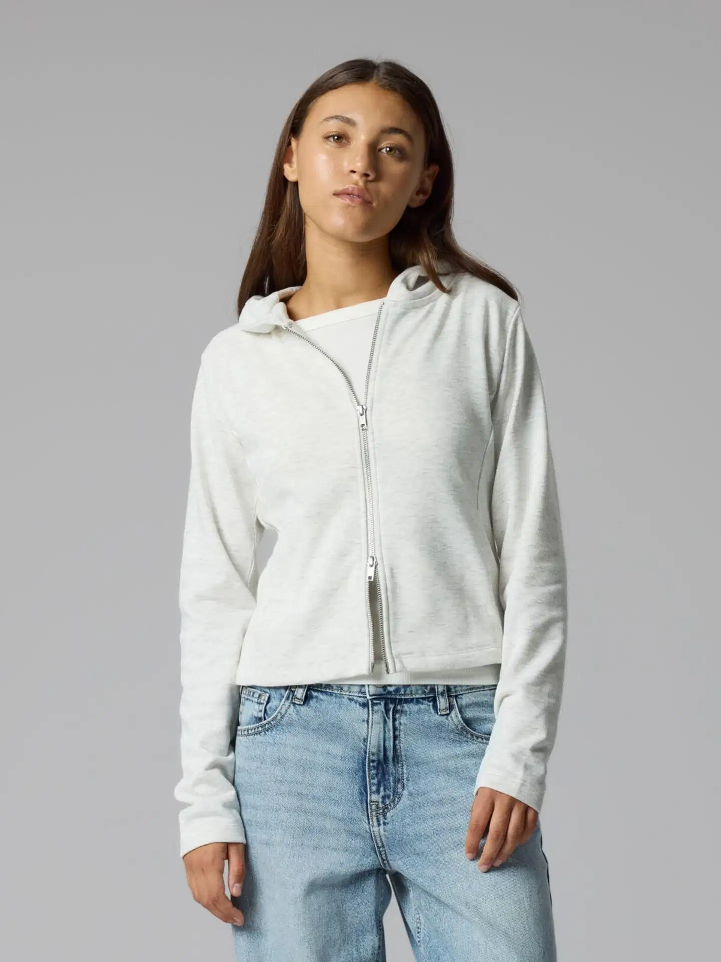 LMTD lasten huppari - Light Grey Melange - 4