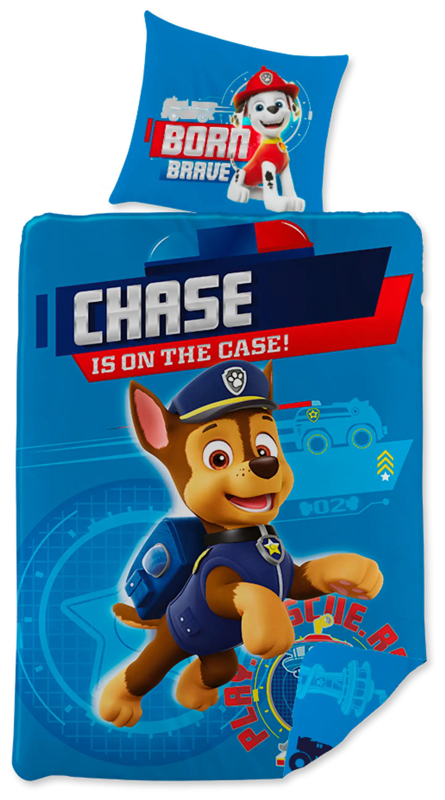 Lasten pussilakanasetti Paw Patrol 120x160+40x60 cm sininen