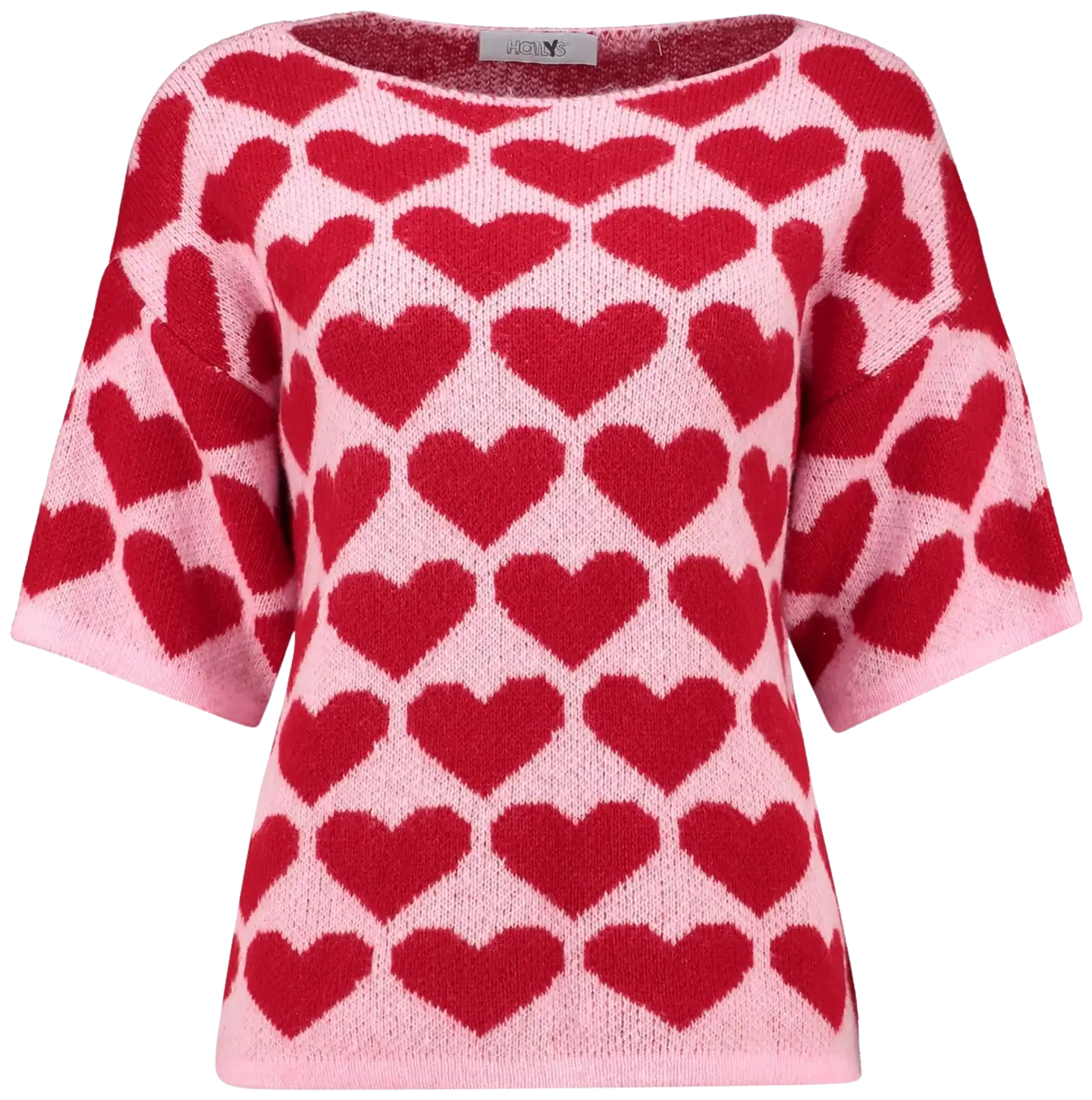 Hailys naisten sydänneule Sa44nna - pink/red heart - 1