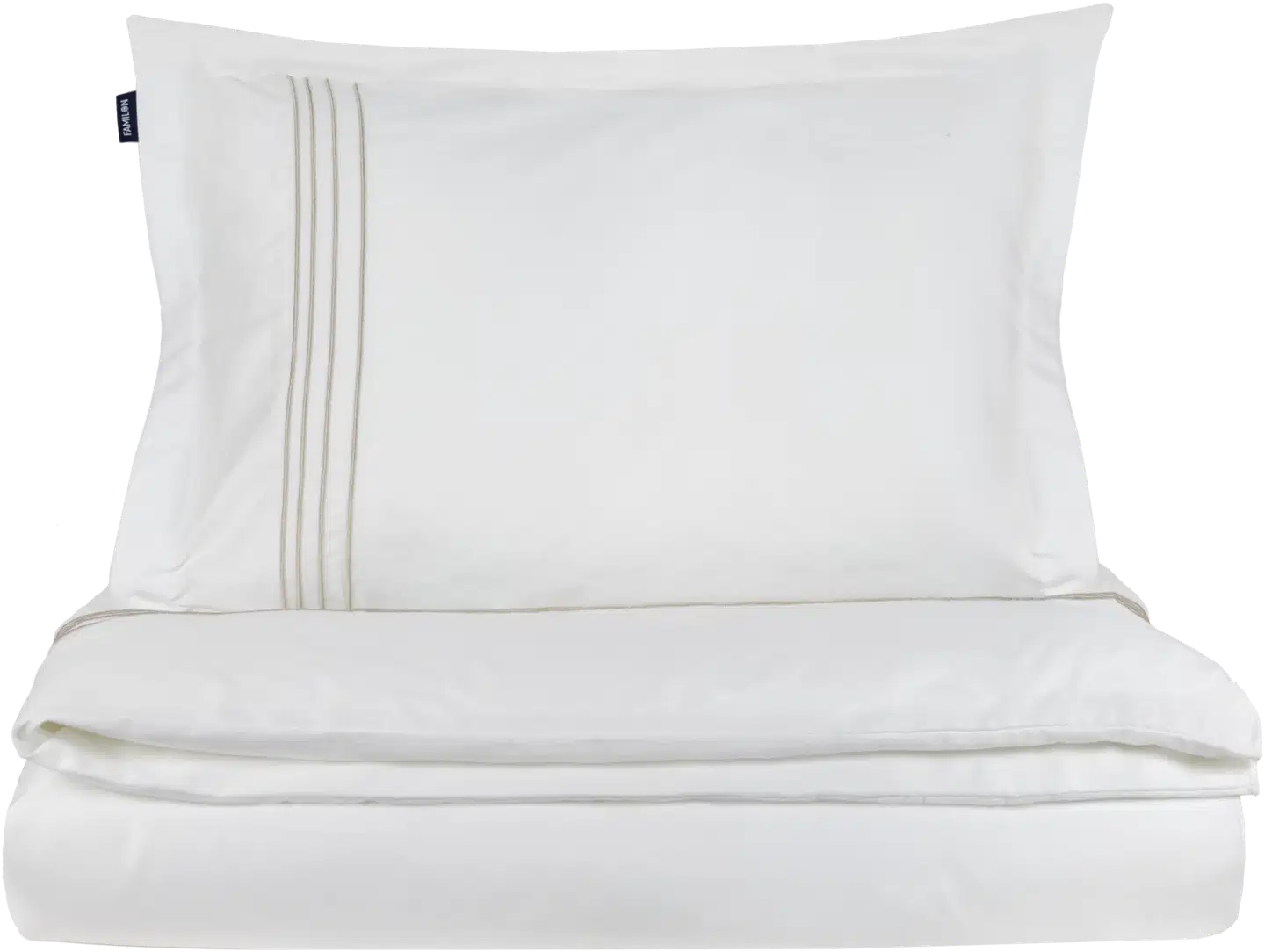 Familon pussilakanasetti Hotel Style 150x210+50x60 cm valkoinen/valkoinen - 1