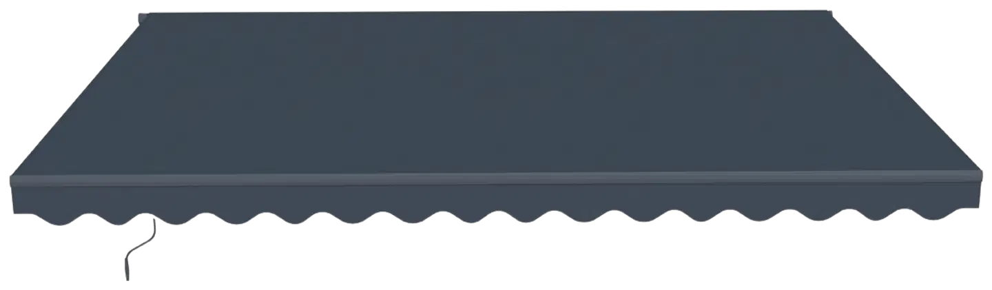 Lykke markiisi 3,95x3 m, tummanharmaa - 1