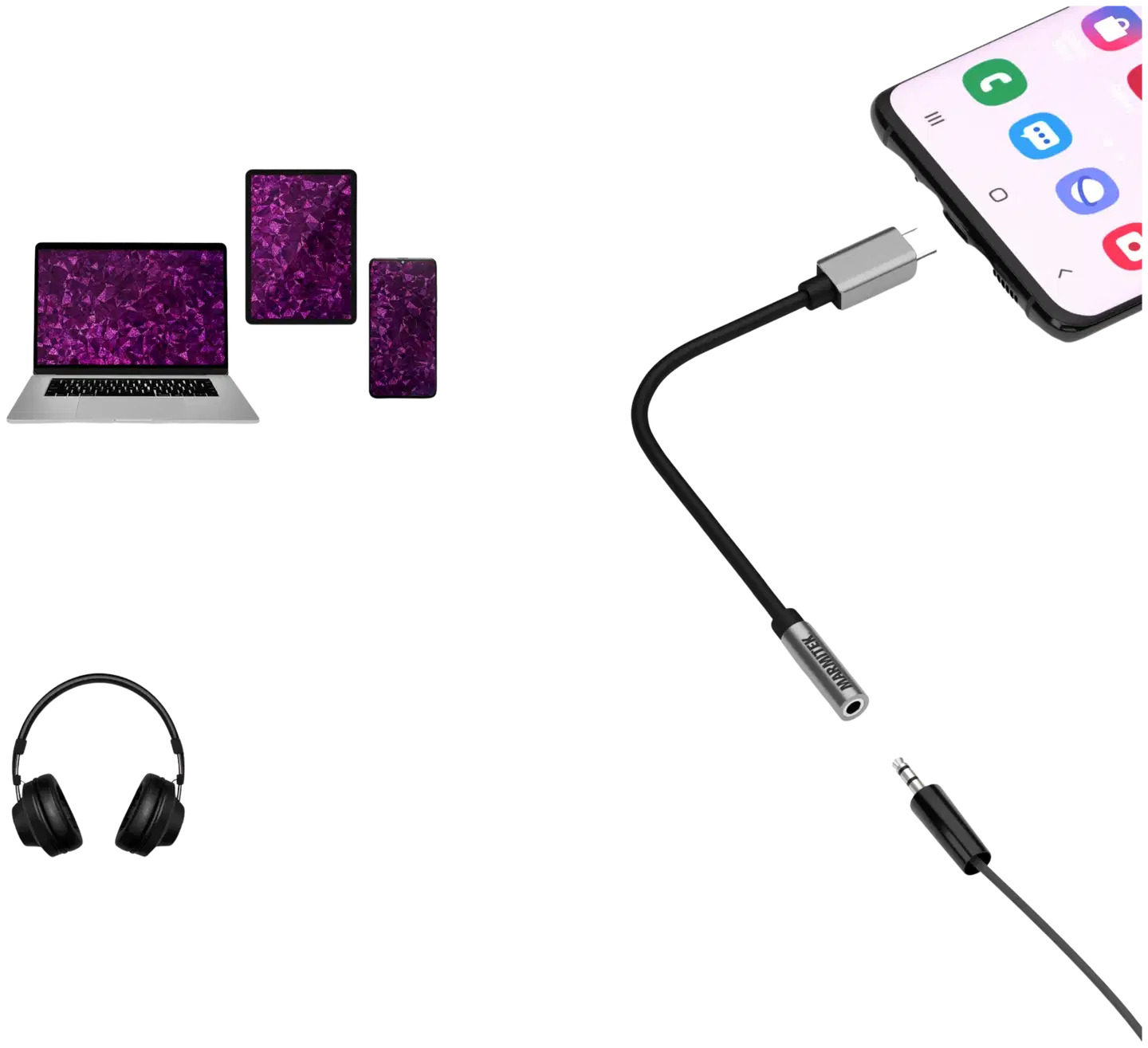 Marmitek Connect USB-C Audio 3.5mm Adapteri - 8