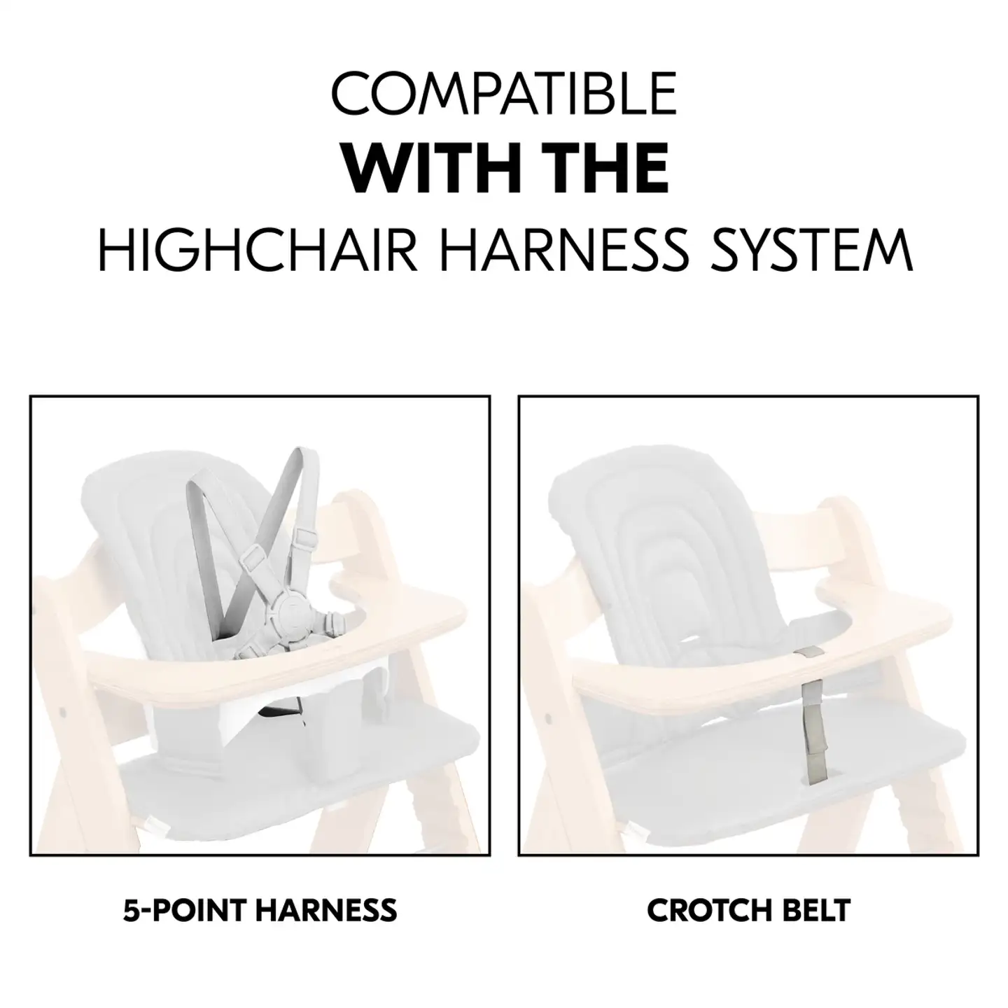 Hauck istuinpehmuste syöttötuoliin Highchair tummanharmaa - 22