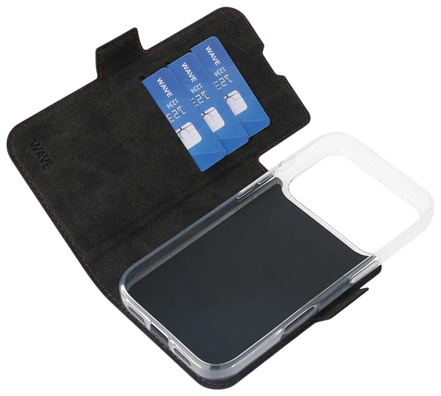 Wave MagSafe -yhteensopiva Book Case, Apple iPhone 17 Pro, smoky sangria - 5