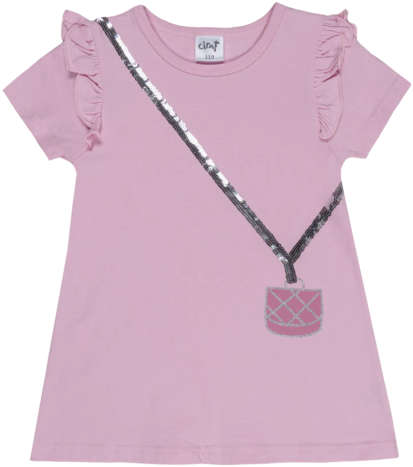 Ciraf lasten mekko 25tc261635 - 13-2801tcx pink-a-boo - 1