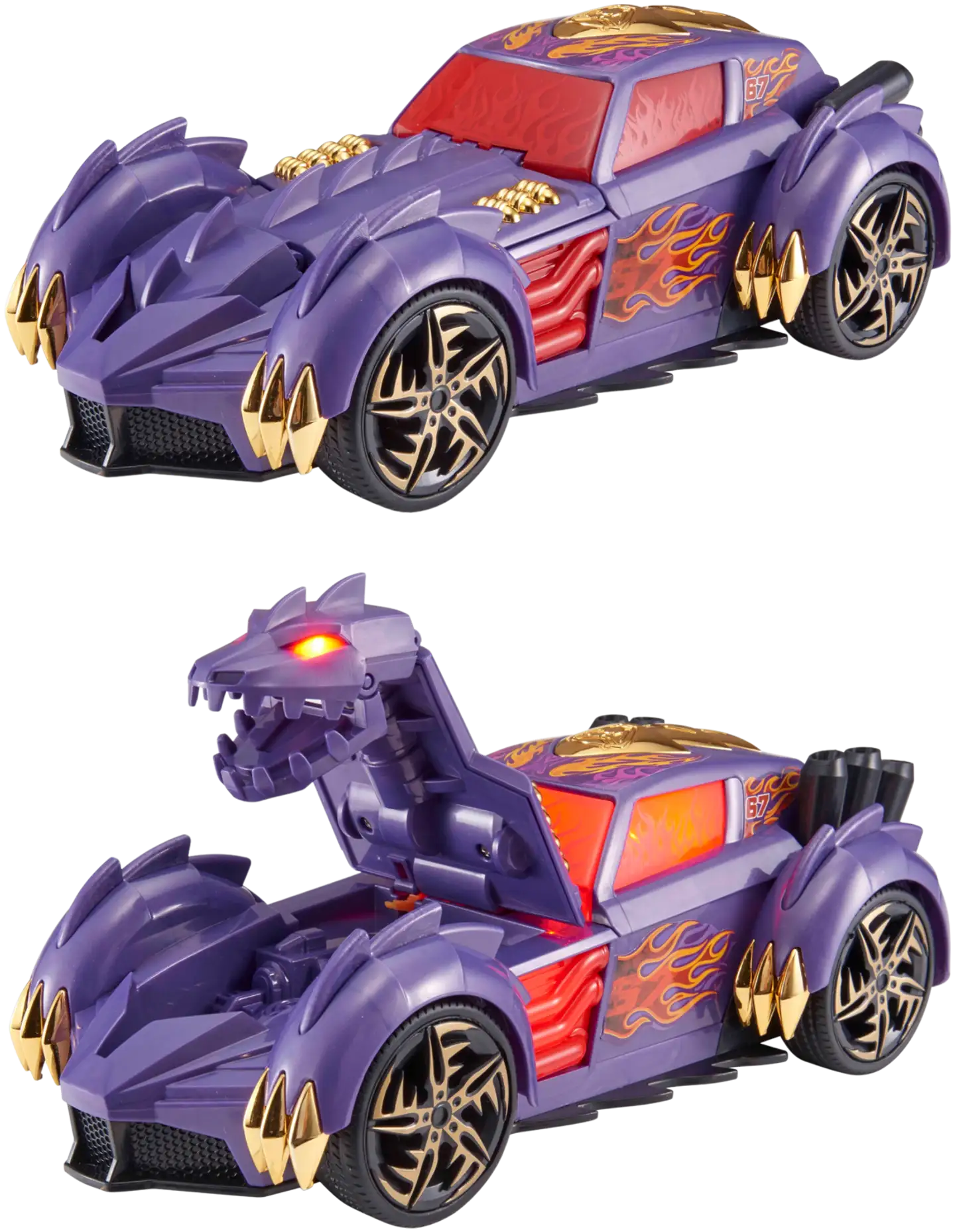 Teamsterz lelu Monster Moverz muuntuva auto valoilla ja äänillä - 3