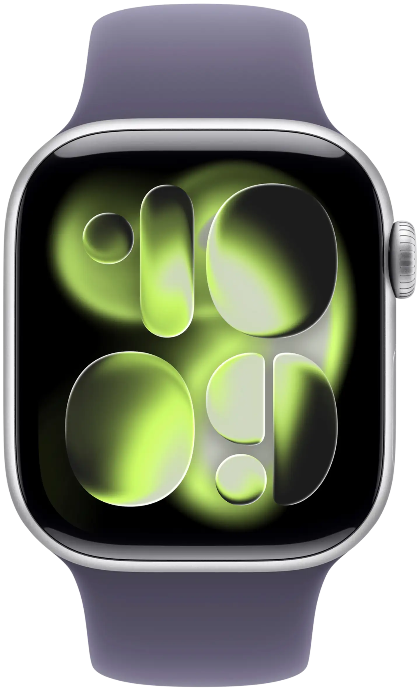 Apple Watch Series 11 GPS 46mm hopeinen alumiinikotelo, purple fog sport ranneke - S/M - MEV94QN/A - 1