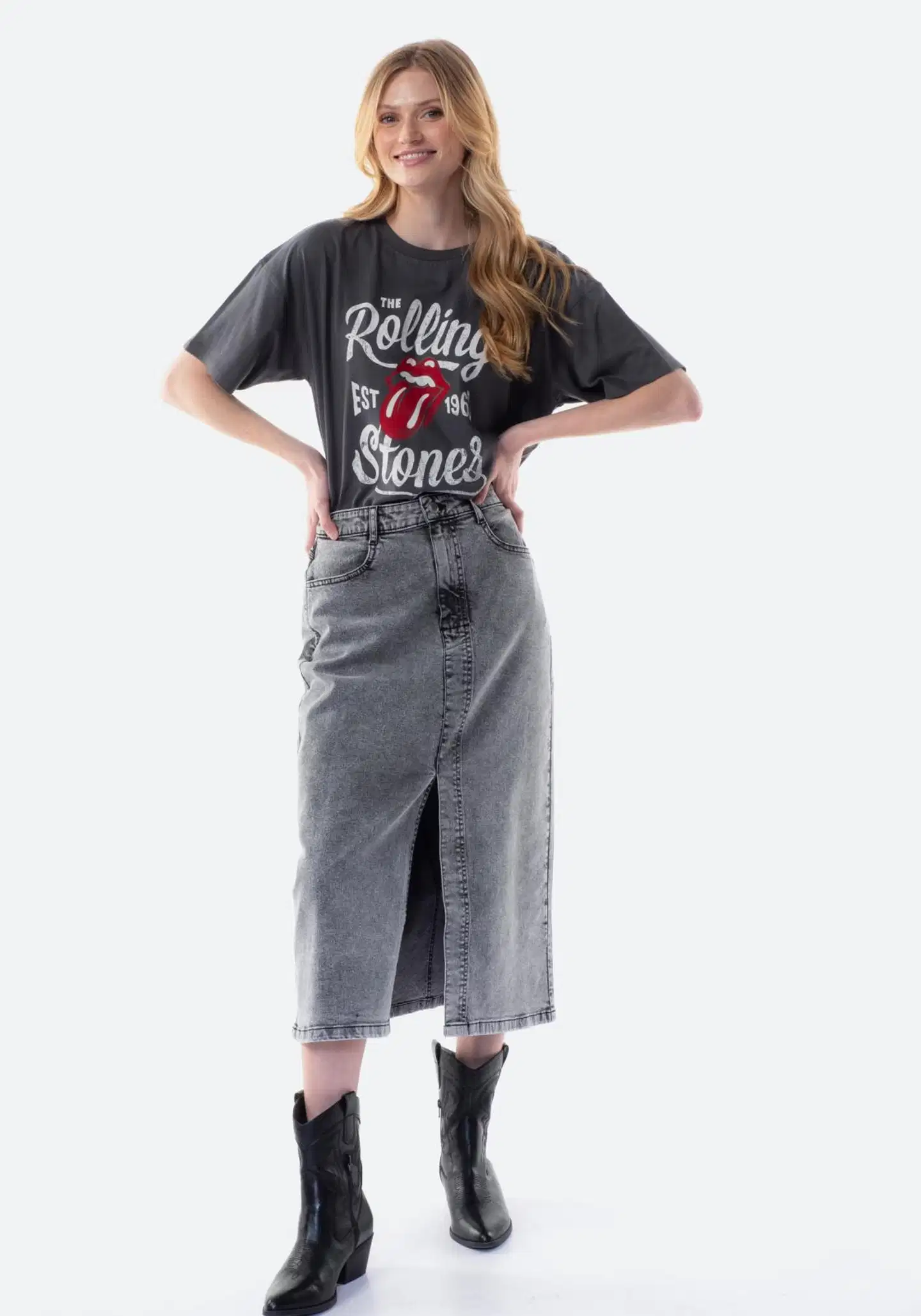 Rolling Stones naisten T-paita I278821 - Antracite - 4