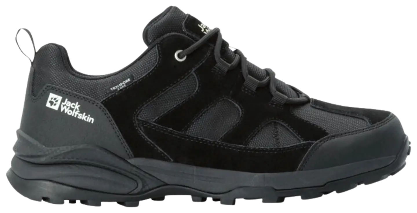 Jack Wolfskin miesten ulkoilukenkä Trail Hiker Texapore Low - BLACK - 1