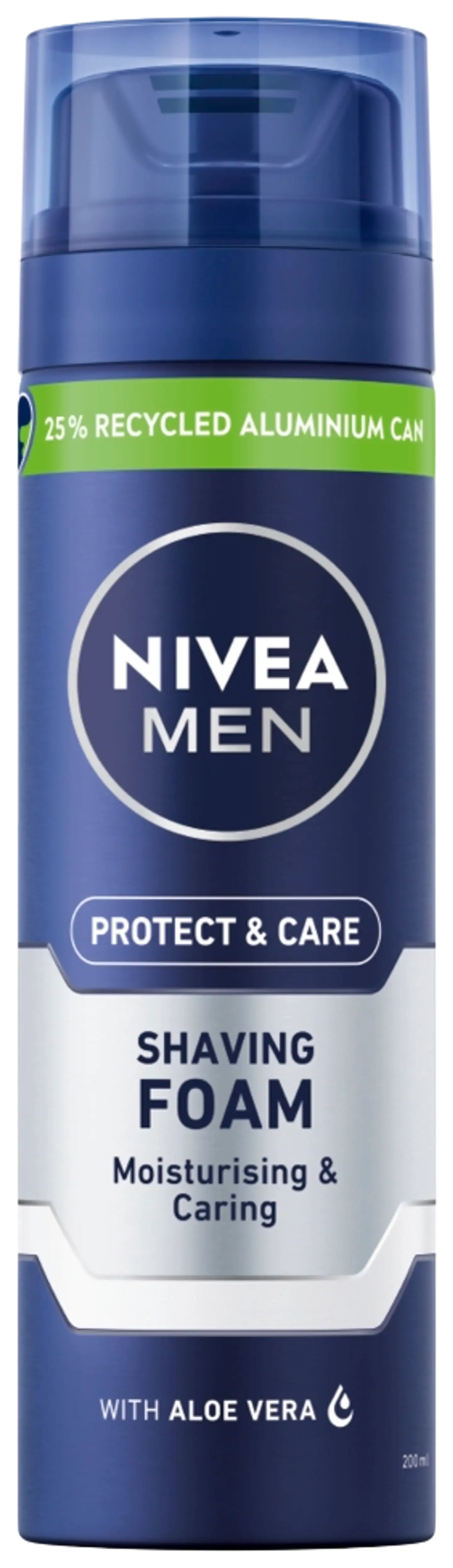 NIVEA MEN 200ml Protect & Care Moisturising Shaving Foam -partavaahto