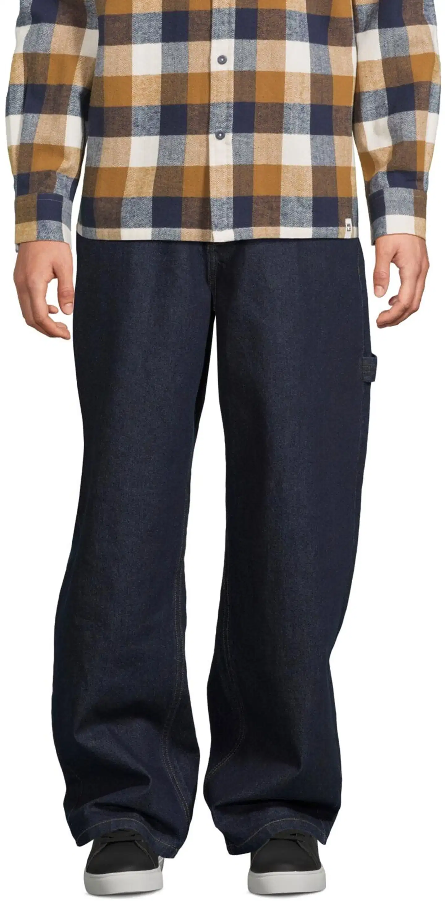WKLY. miesten carpenter-farkut loose fit 202W312676 - Dk. blue denim - 1