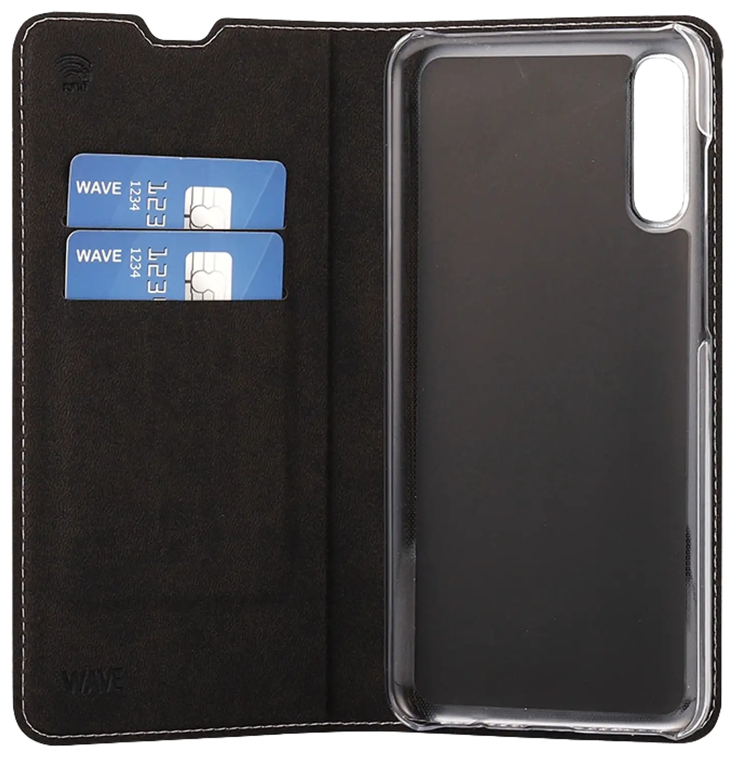 Wave Book Case, Samsung Galaxy A70, Ruusukulta - 3