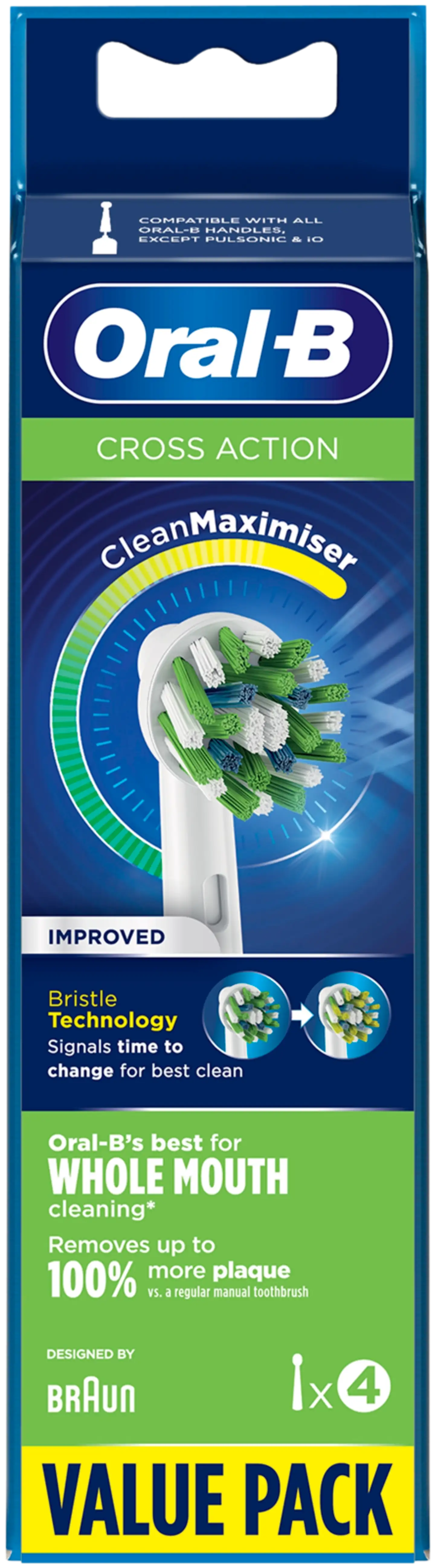 Oral-B Vaihtoharja CrossAction CleanMaximiser -tekniikalla 4kpl - 2