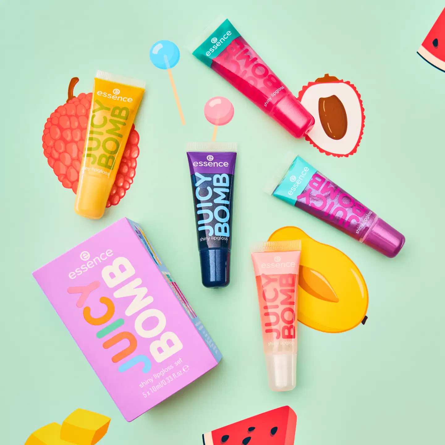essence JUICY BOMB shiny lipgloss 110 Crushed Berry 10 ml - 4