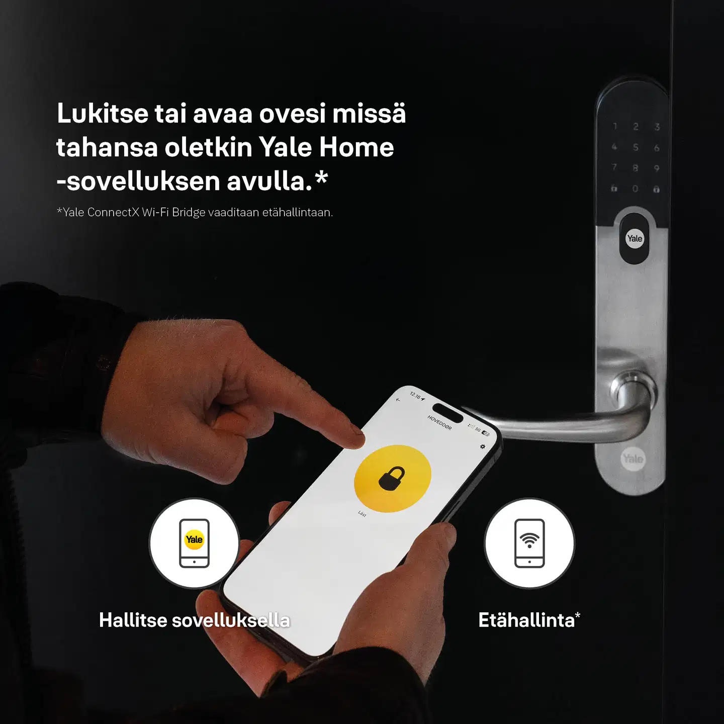 Yale Entrus harjattu teräs älylukko - 10
