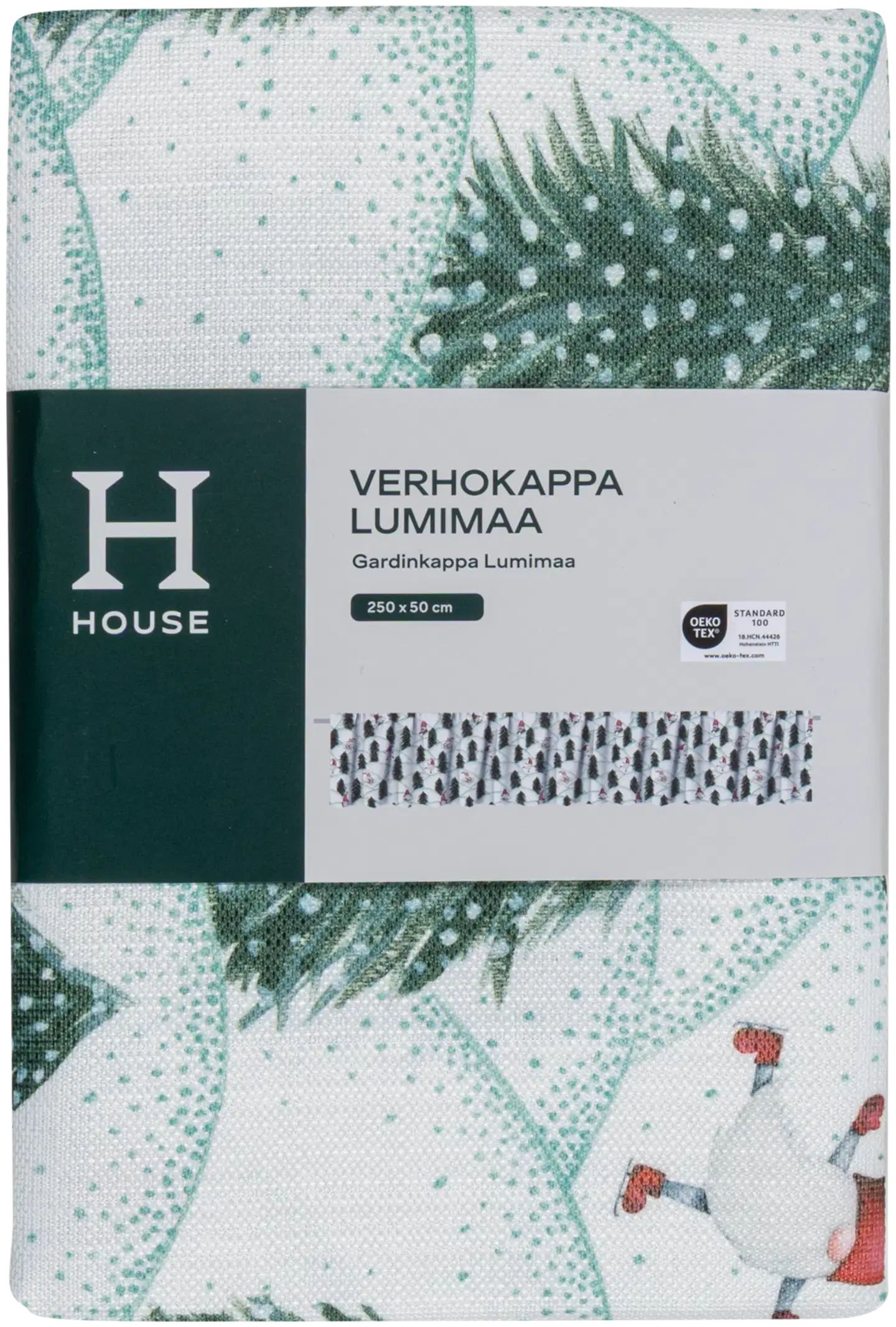 House verhokappa 250x50 cm valkoinen - 2