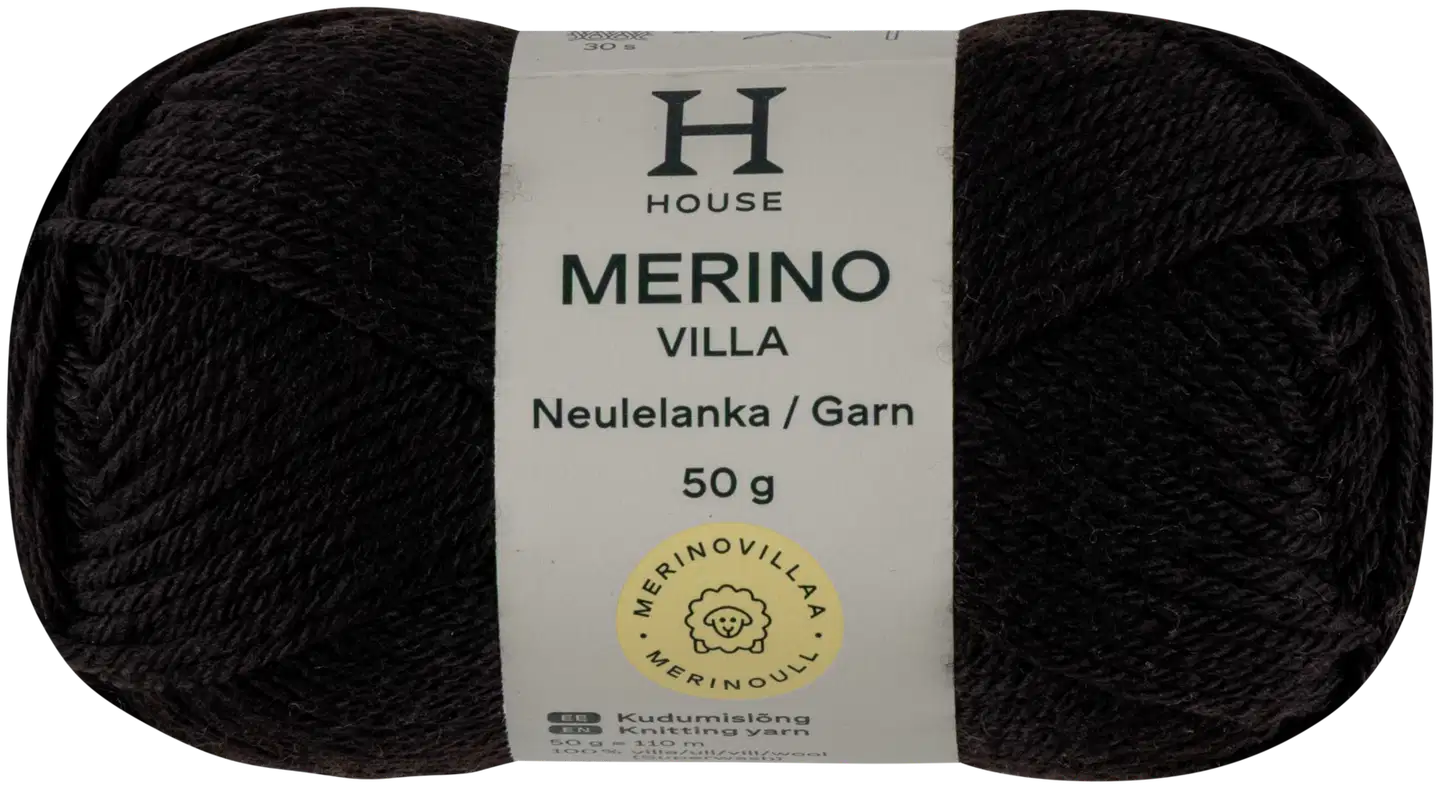 House lanka merinovilla 50g CNE-1833 black