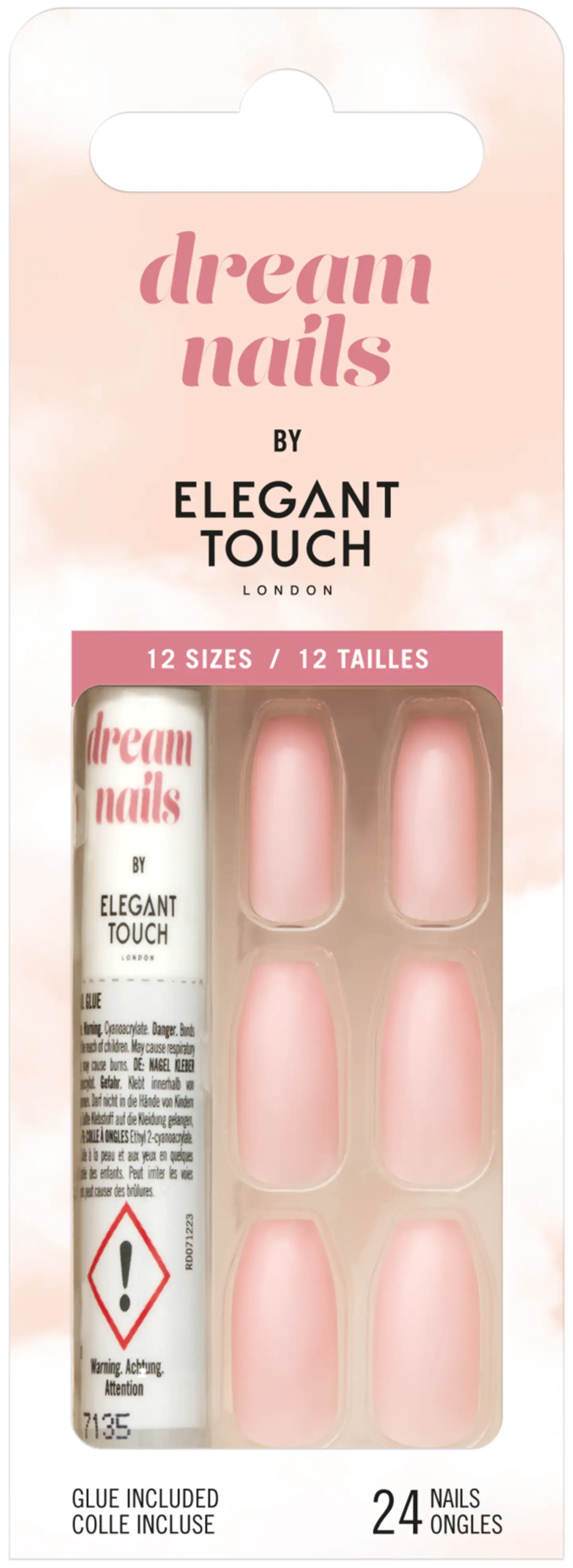 Elegant Touch Dream Nails - Rosy Pink -tekokynnet