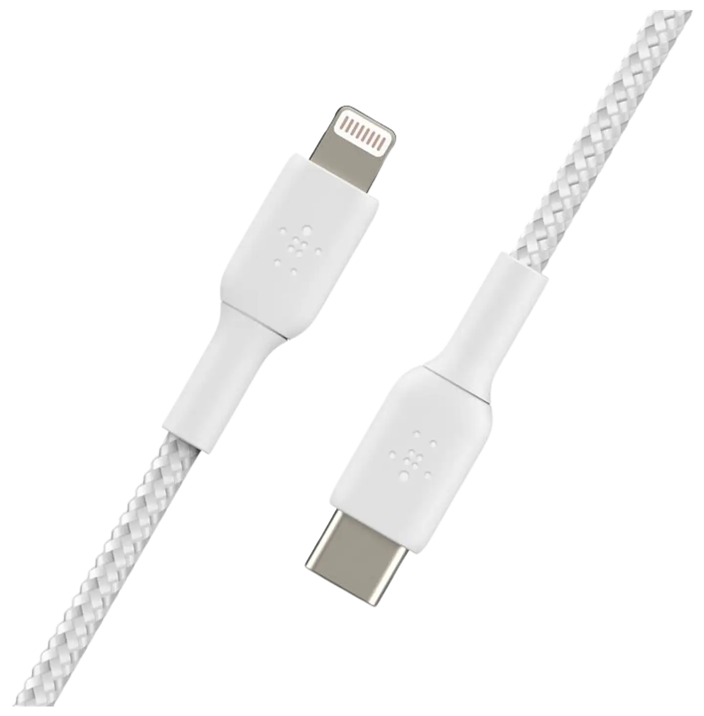 Belkin USB-C to Lightning kaapeli, punottu, 2M, valkoinen