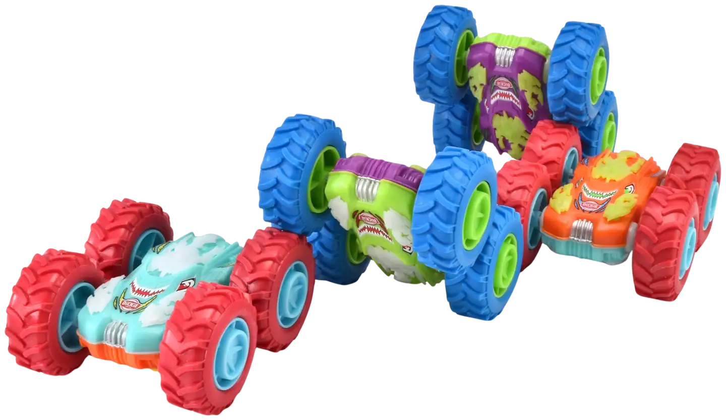 Dickie Toys Monster Flippy kitka-auto, 10 cm, useita erilaisia, myydään yksittäin - 3