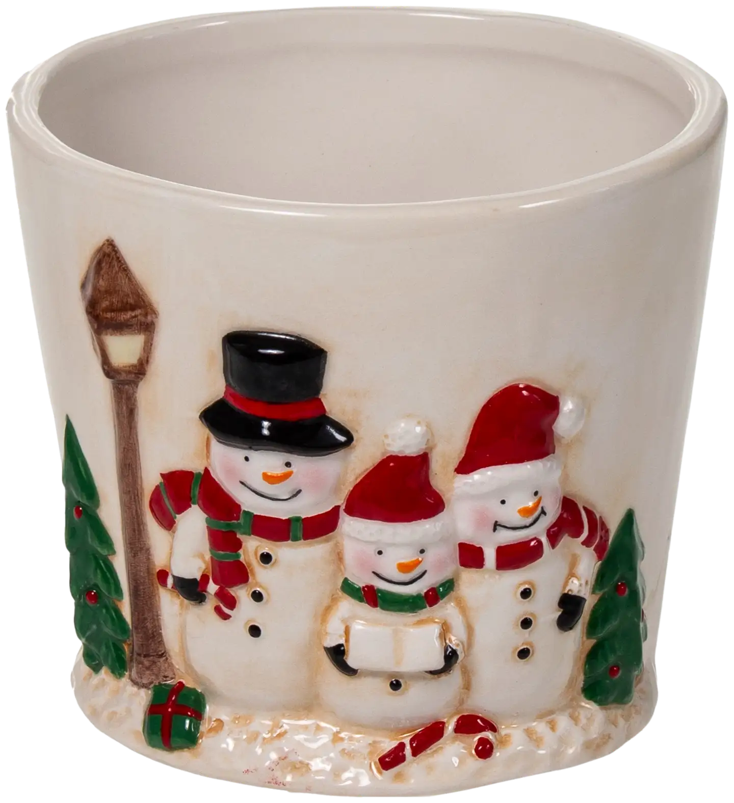 AmandaB ruukku Lumiukko Ø 13 cm valkoinen