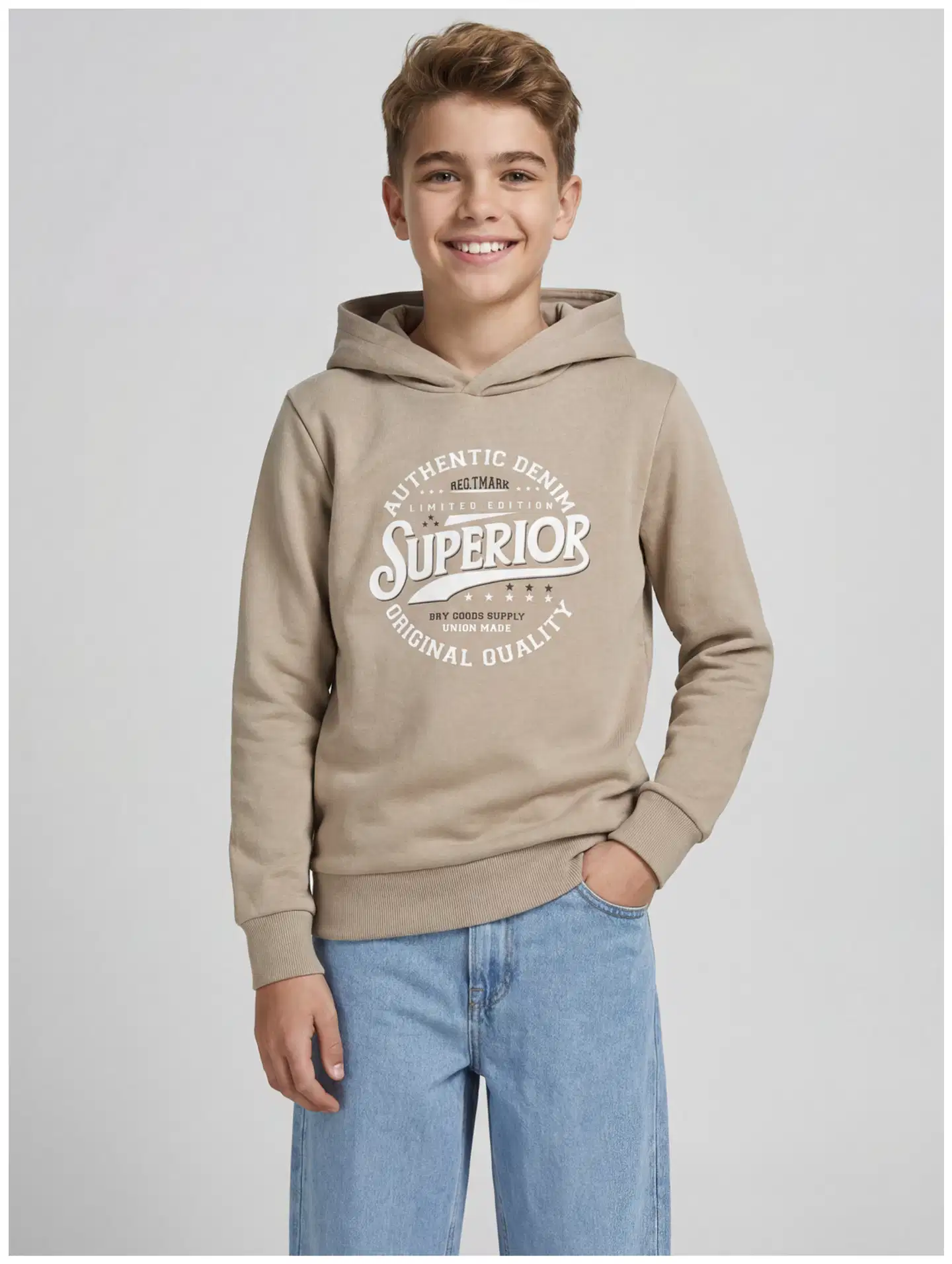 JJ REBEL JUNIOR lasten huppari - Roasted Cashew - 3