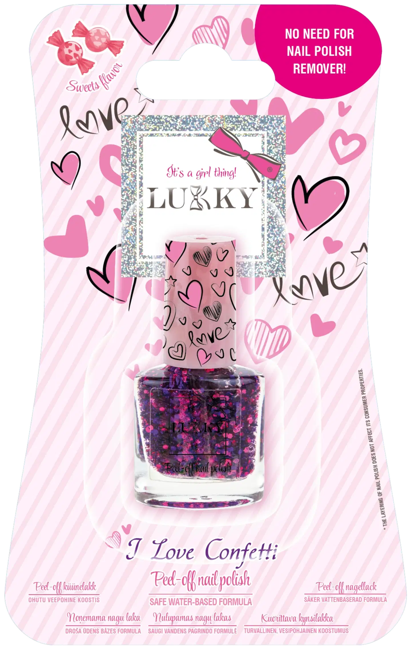 Lukky Kuorittava kynsilakka 3.5ml, erilaisia - 3