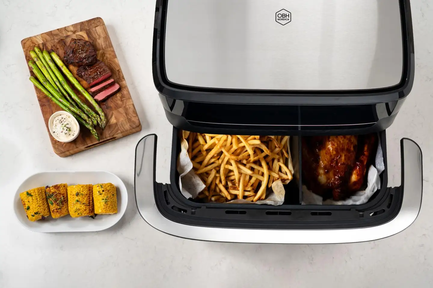 OBH Nordica air fryer Flex Dual Easy Fry 9l AG9228N0 - 8