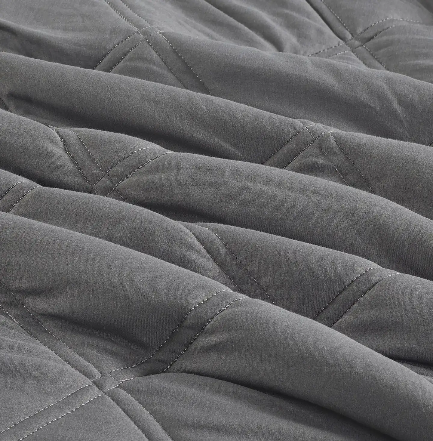 House päiväpeitto Box Stitch 260x260 cm harmaa - 3