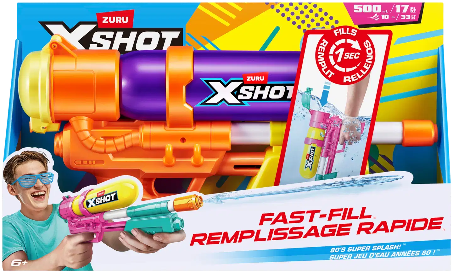 X-SHOT WATER vesipyssy Fast Fill Retro Blaster - 5