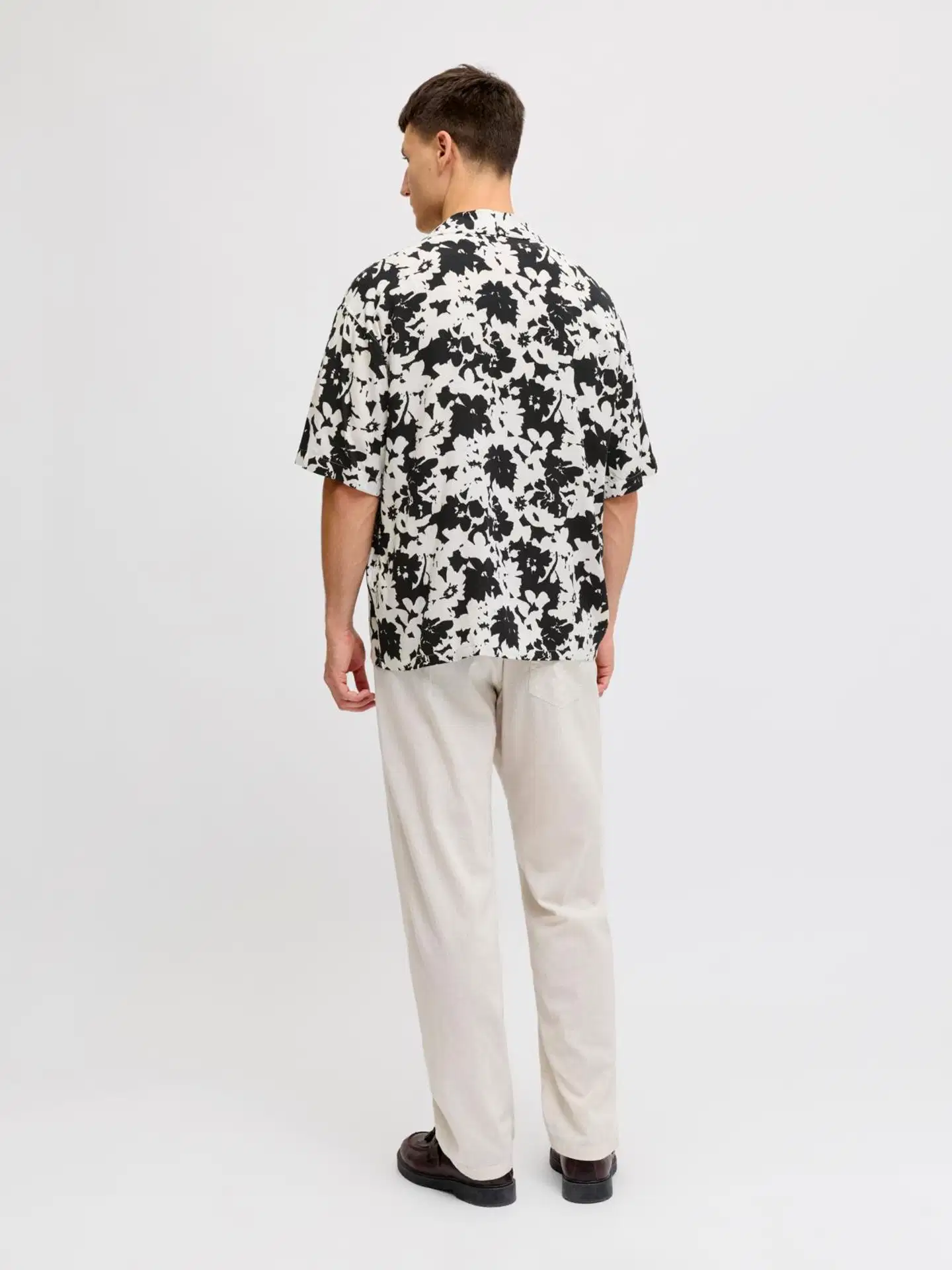 JJ REBEL miesten kauluspaita Jrebblossom - BLACK - 4